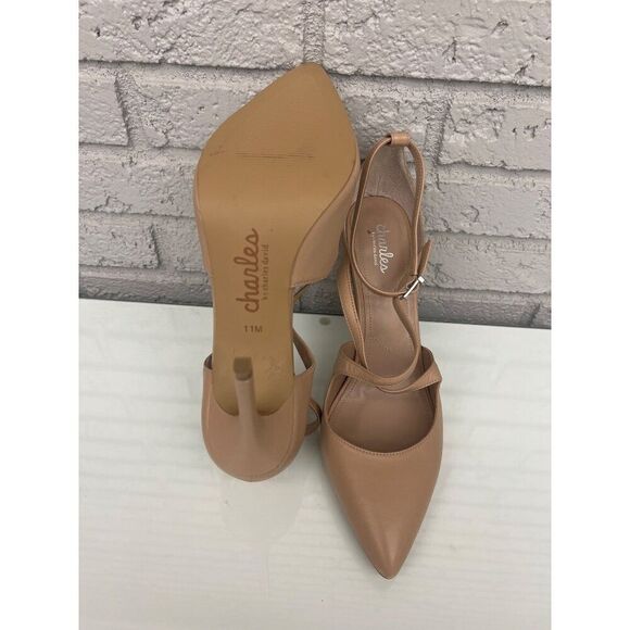 Charles BY CHARLES DAVID Women's Packer Tan Sling Back Pump Size 11M - Picture 7 of 8